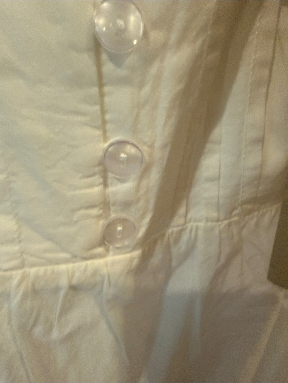 eesome White Button-Front Ruffled Tank - Picture 4 of 6